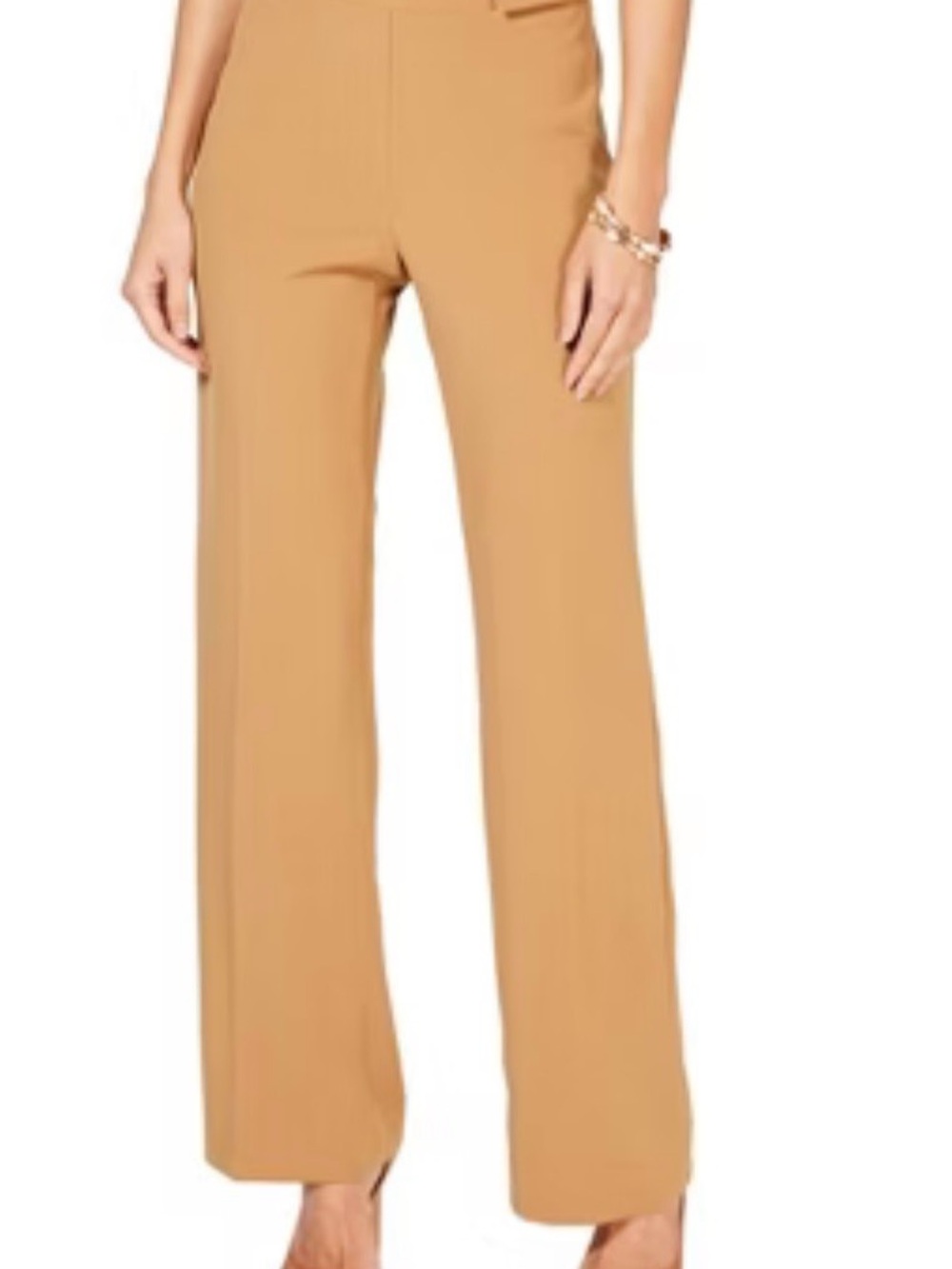 INC International Concepts Wide-Leg Pants in Camel in size 8 Petite